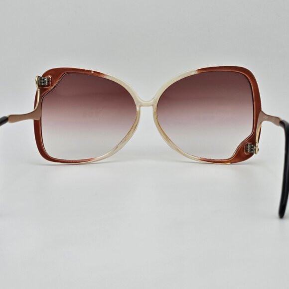 Couture Brown Crystal Fade Frame Brown Gradient Lens Butterfly Sunglasses Italy main image 6